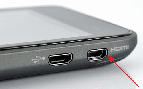 micro HDMI вход на смартфоне