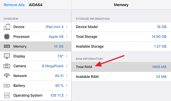AIDA64 на iOS