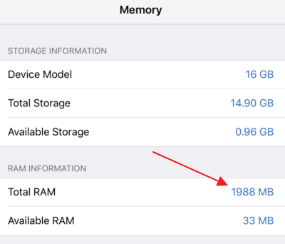 Сколько оперативной памяти в iphone 11